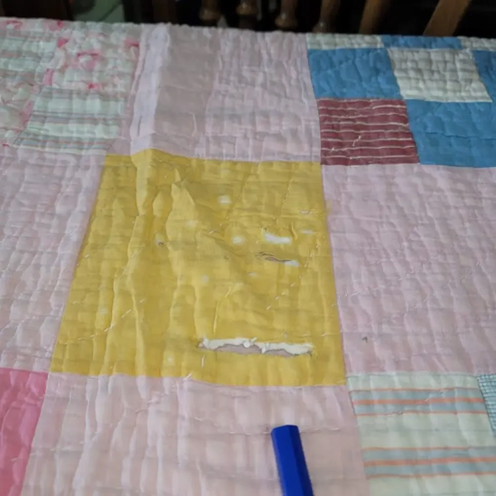 Vintage Handmade Quilt Full or Twin Bedspread Blanket Farmhouse Cabin 56